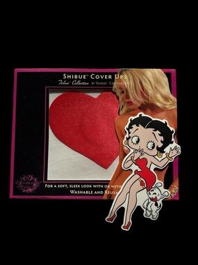 Cover Ups Heart Nipple Covers - Red